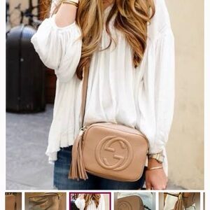 Gucci soho disco camel crossbody